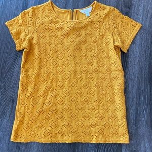 Market & Spruce front-lined lace shirt. Size S.